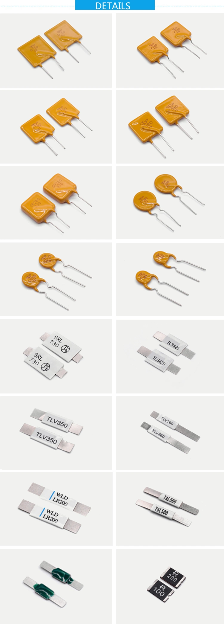 Surge Modifier Self-Regulating PPTC PTC Resettable Fuse